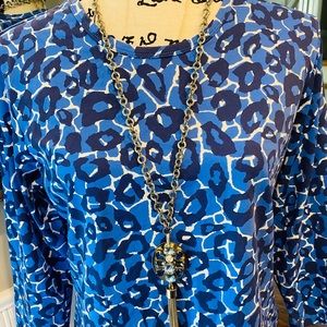 J. McLaughlin Gorgeous Animal Print Blouse
